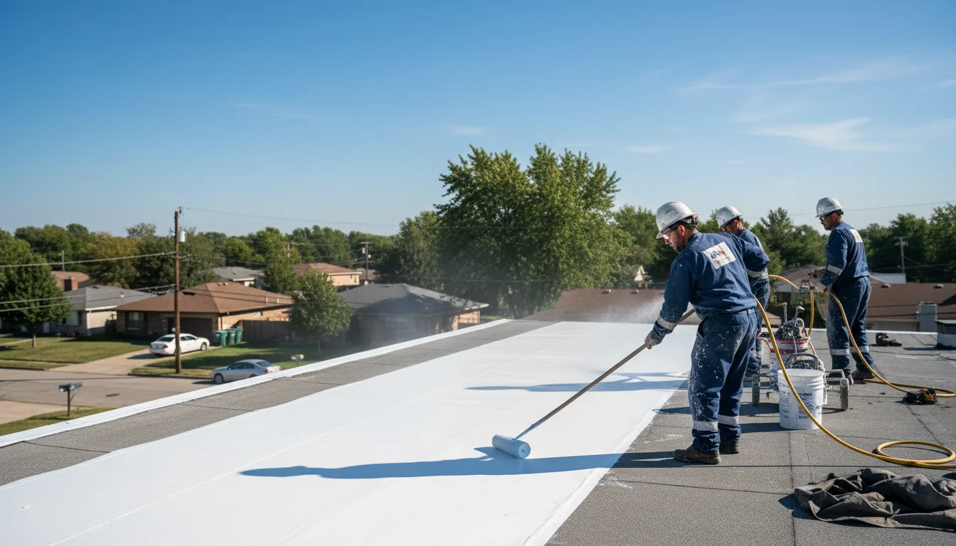 Commercial roof coating in Belleville, AR near me
